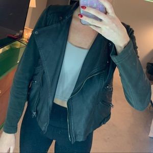 URBAN OUTFITTERS SILENCE + NOISE FAUX LEATHER JACKET